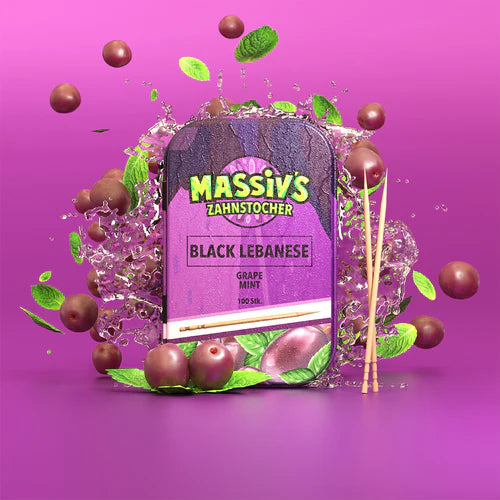 Massiv's Zahnstocher - Metalldose (Grape Mint)