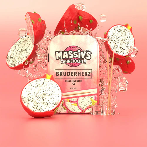Massiv's Zahnstocher - Metalldose (Dragonfruit ICE)