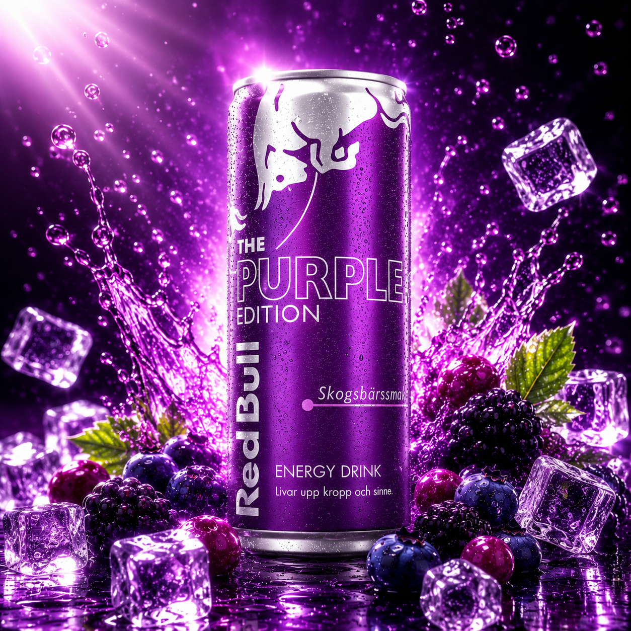 Red Bull - Skogsbärssmak Waldbeere Purple Edition 250ml