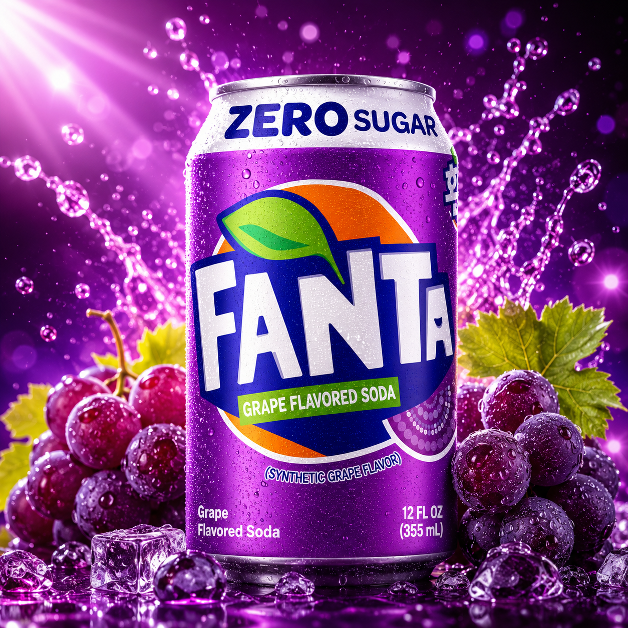Fanta Grape Zero Korea 355ml