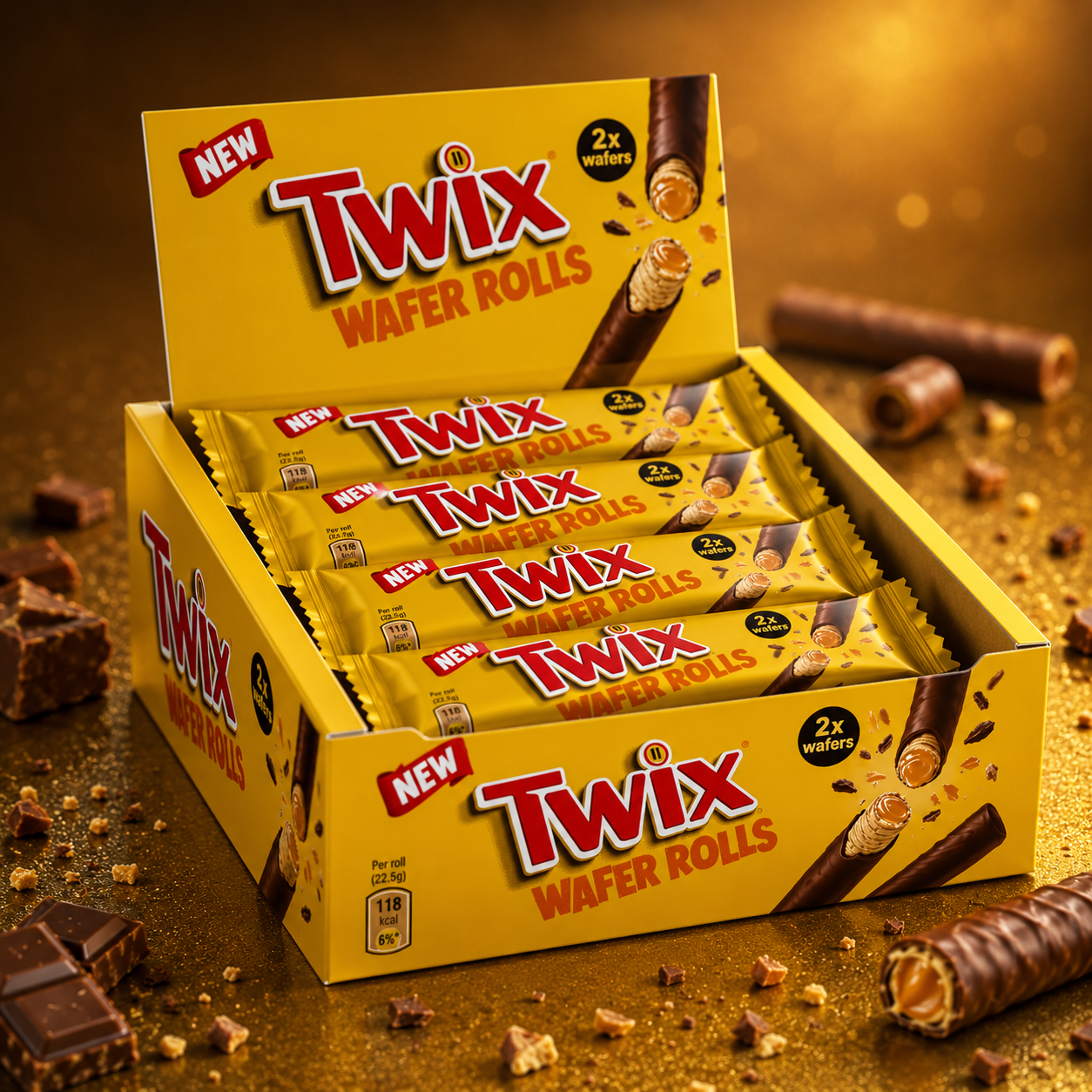 Twix Wafer Roll Display 12 x 22,5g