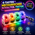4-Tasten Mechanischer Schalter-Tester Schlüsselanhänger