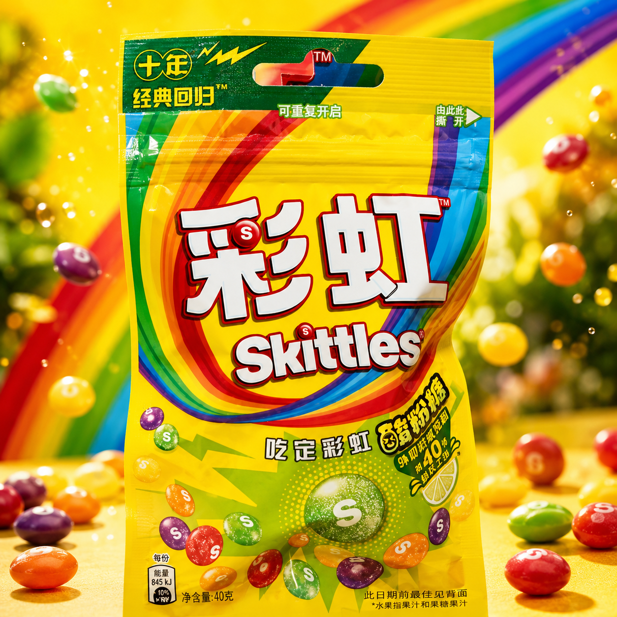 Skittles China Gelb 40g