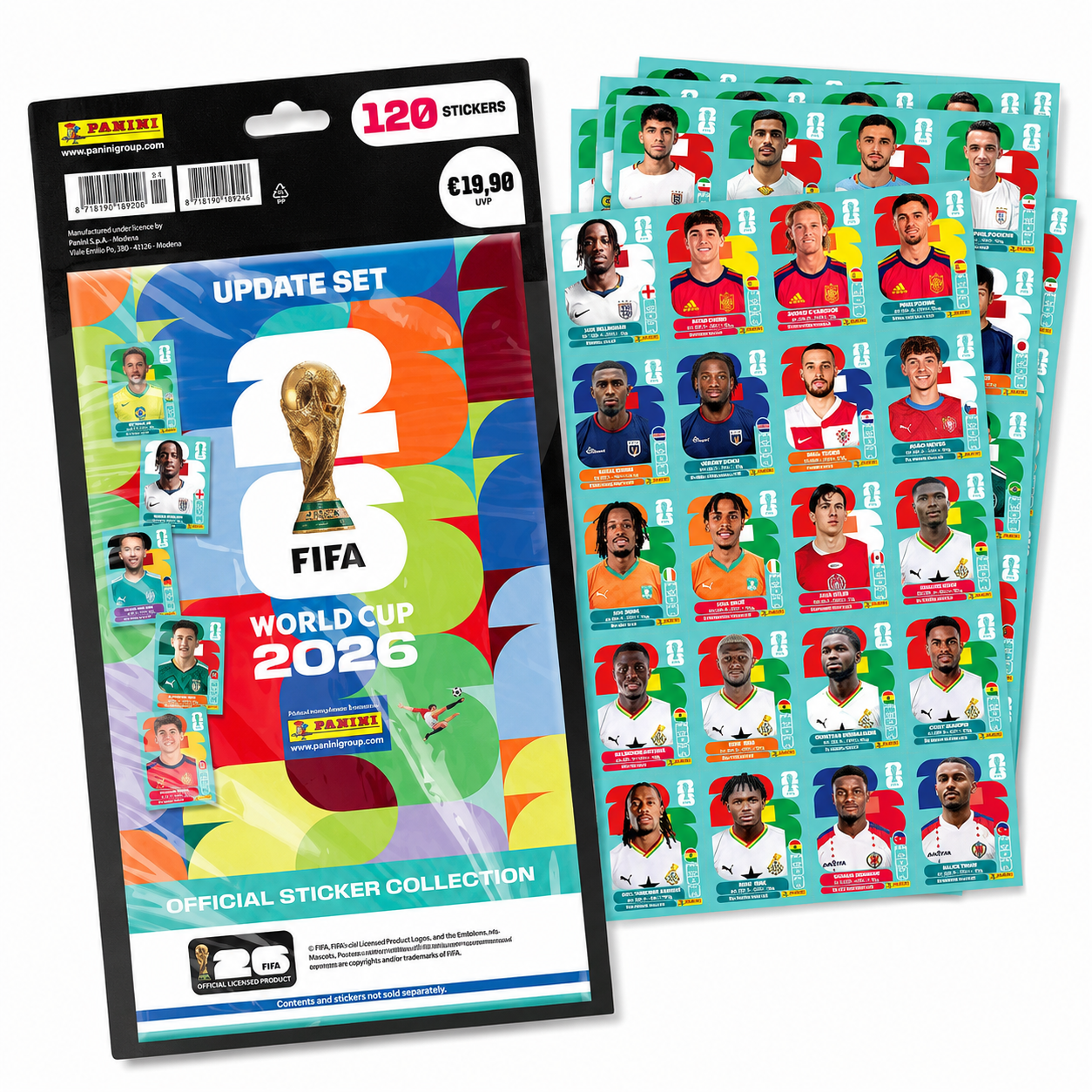 Panini FIFA WM 2026; Sticker - Update Set
